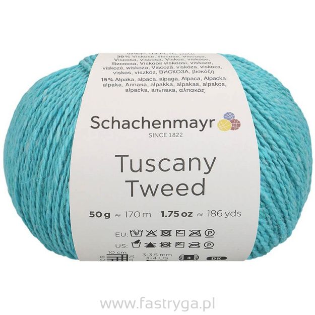 Tuscany Tweed kolor 68 turkus