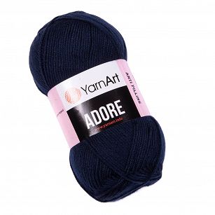 Włóczka akryl antypiling YarnArt Adore 351 ciemny granat