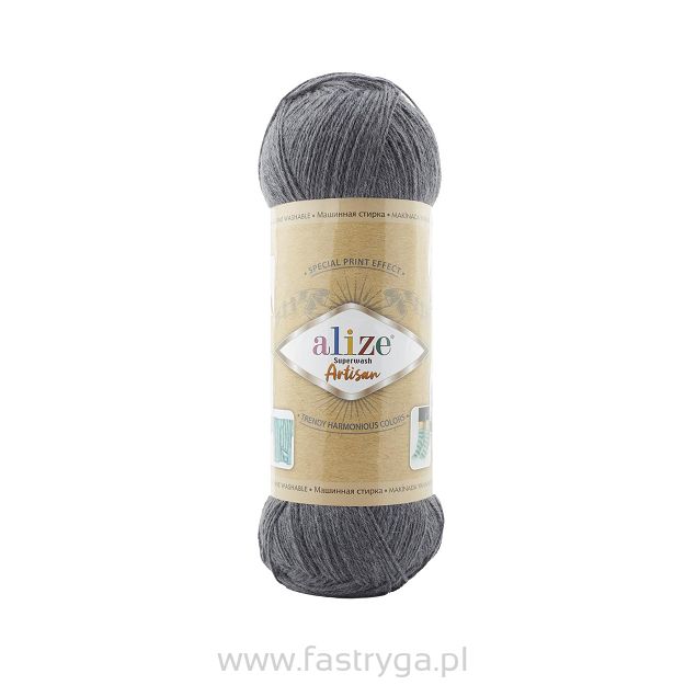 Włóczka Superwash Artisan 871 ciemny szary