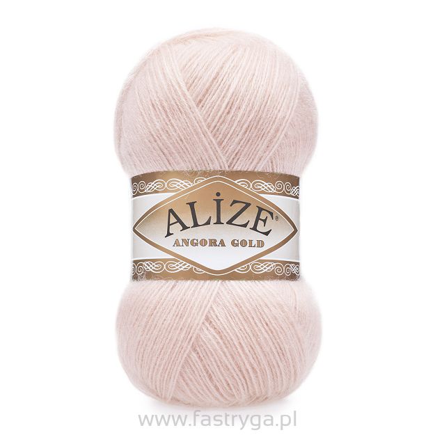 Włóczka Angora Gold kolor 271 jasny róż/łosoś