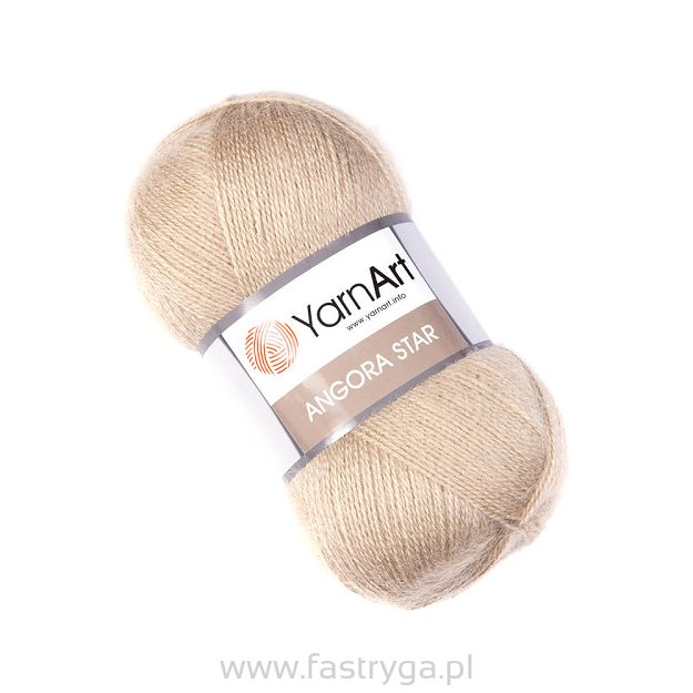 Angora Star 033 beż lniany jasny