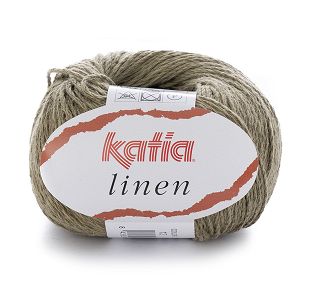 Włóczka Linen kolor 12 zieleń oliwka