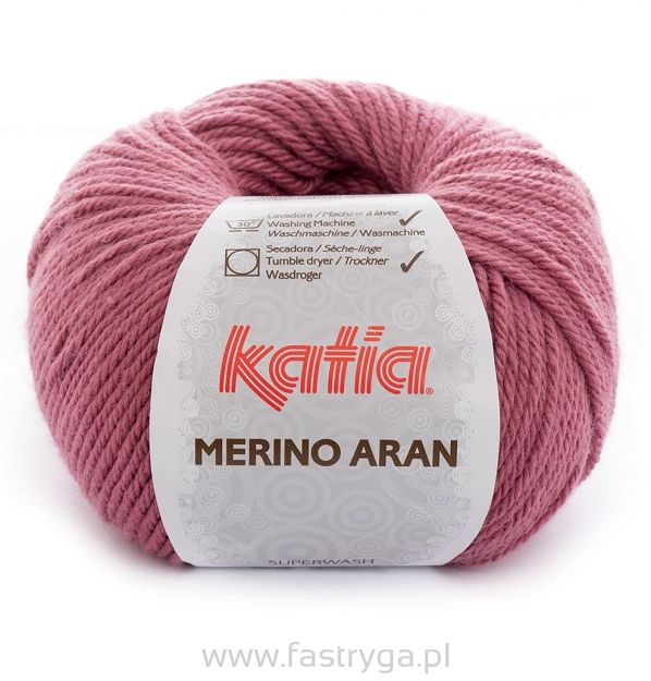 Merino Aran  54 ciemny róż