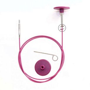 Stalowa żyłka obrotowa do drutów KnitPro 80 cm.