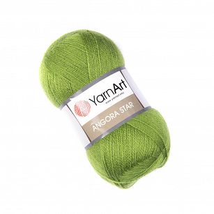Angora Star  098 zieleń pastelowa