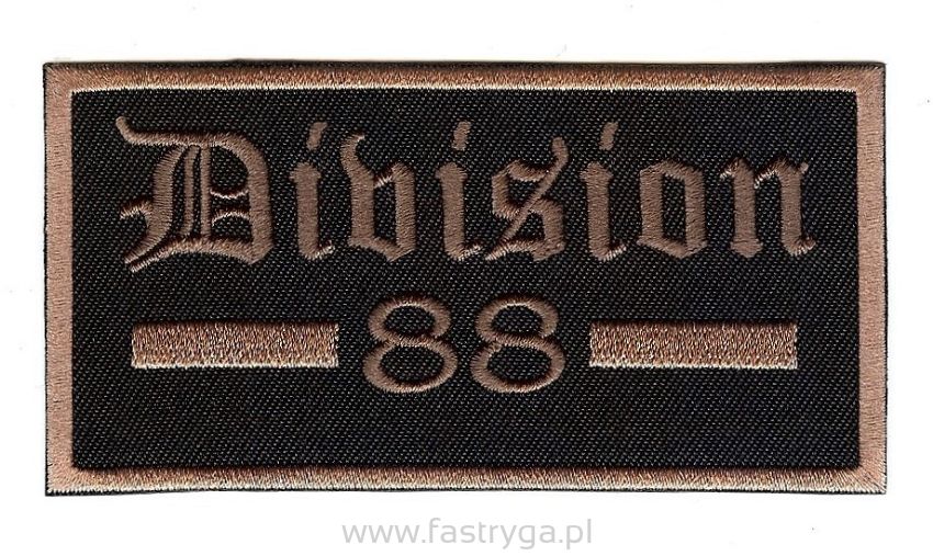 Naszywka termoprzylepna Division 88 brązowa