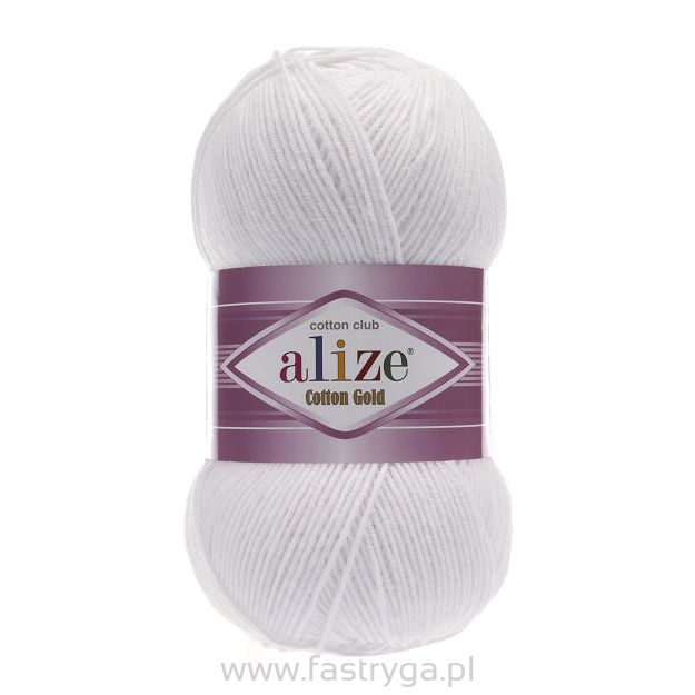 Włóczka Alize Cotton Gold 55 biały