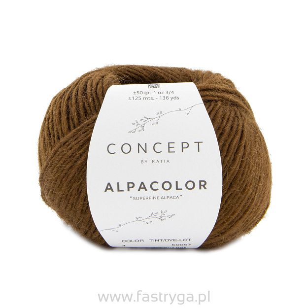 Włóczka Alpacolor kolor 004 brąz