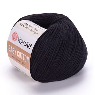 Włóczka Baby Cotton 460 czarny