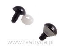 Oczka do maskotek  kolor czarny 5 mm - 5