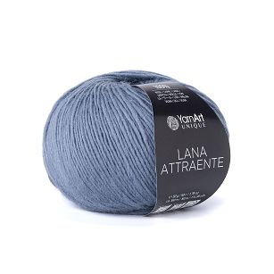 włóczka Lana Attraente kolor 6644 jeans - gołębi