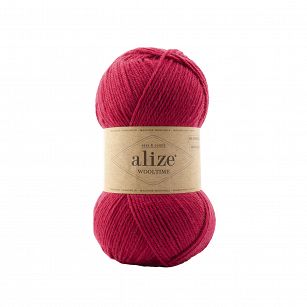 włóczka Wooltime kolor 740 ciemny róż - 75% wełny