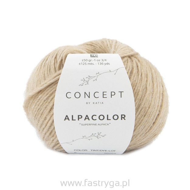 Włóczka Alpacolor kolor 006 beż