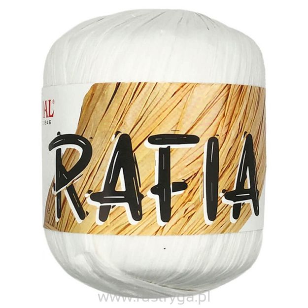 Włóczka Rafia biała 978