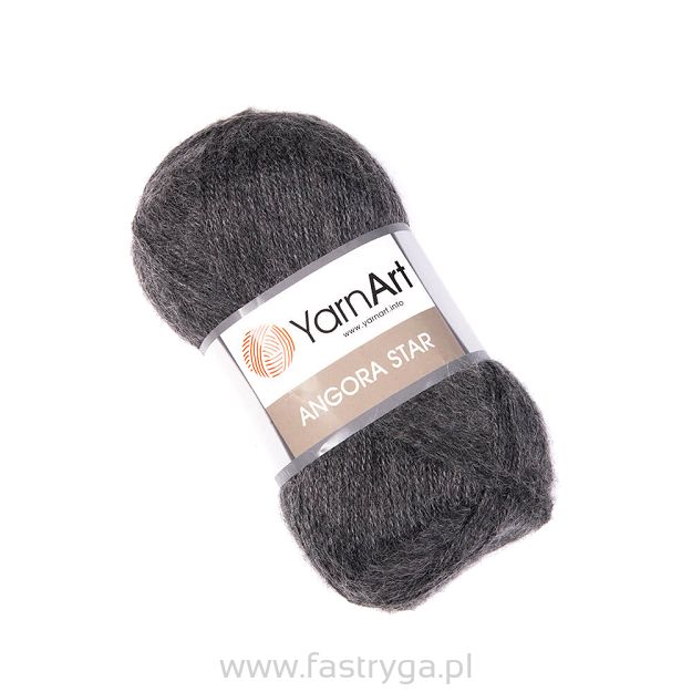 Angora Star  179 ciemny popiel
