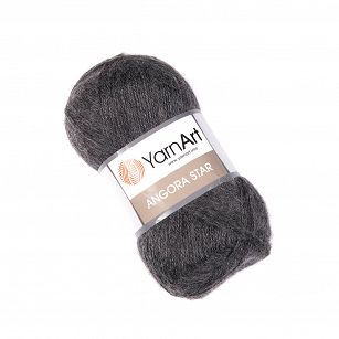 Angora Star  179 ciemny popiel